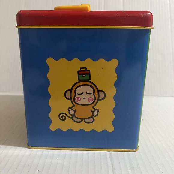 Sanrio Yellow Metal Toy Box with Monkey Design - Picture 5 of 10